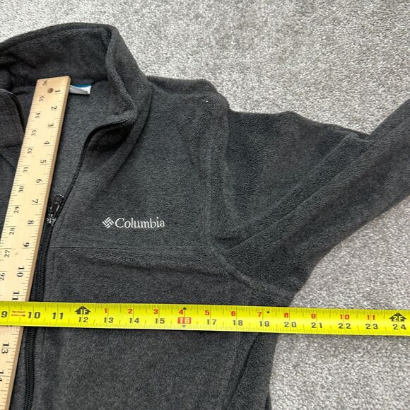 Columbia Steens Mountain Fleece Jacket Mens Dark Gray Full Zip Pocket Outdoor - Picture 8 of 9